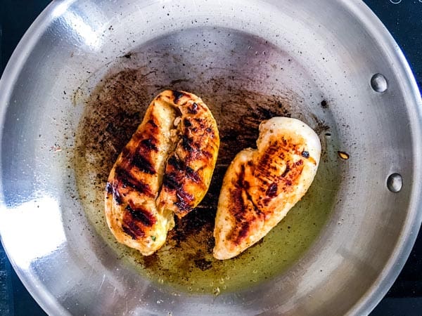 chicken in a skillet