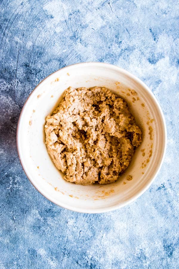 biscuit dough for a peach cobbler topping