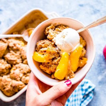 Fresh Peach Cobbler Image TK