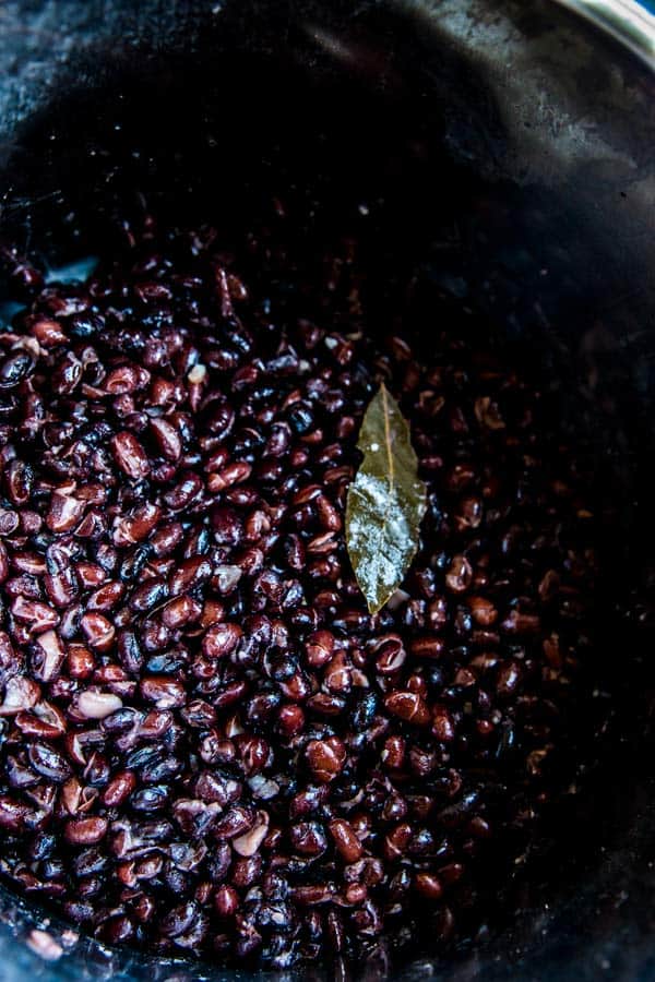 cooked beans in the instant pot