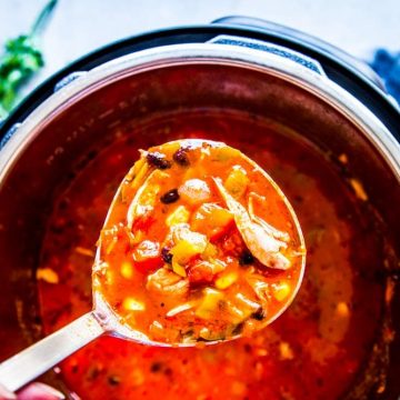 Instant Pot Chicken Tortilla Soup Image TK