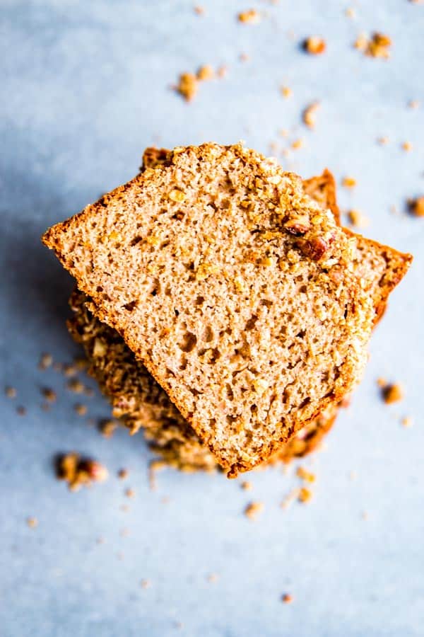 applesauce bread slices on the counter