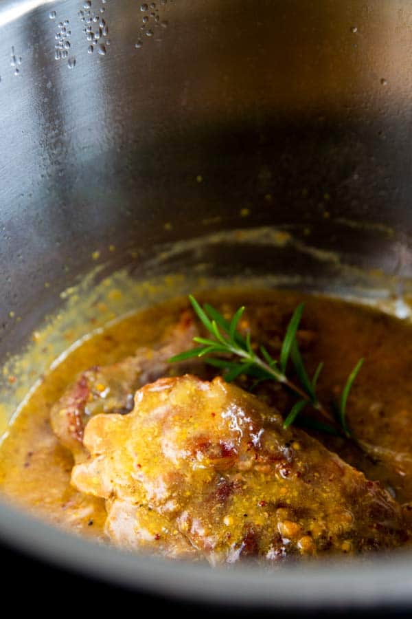 honey mustard pork chops in an instant pot