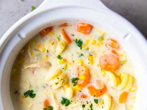 Crockpot Chicken Noodle Soup • Salt & Lavender