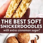 Easy Snickerdoodle Cookies Pin 1