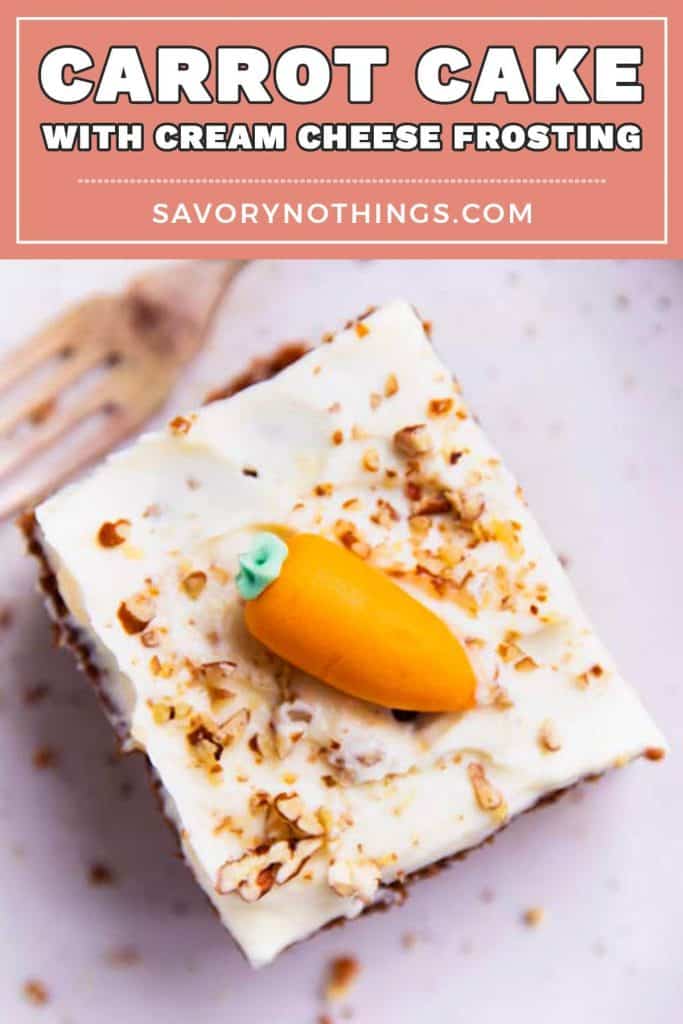 Easy Carrot Cake Image Pin 1