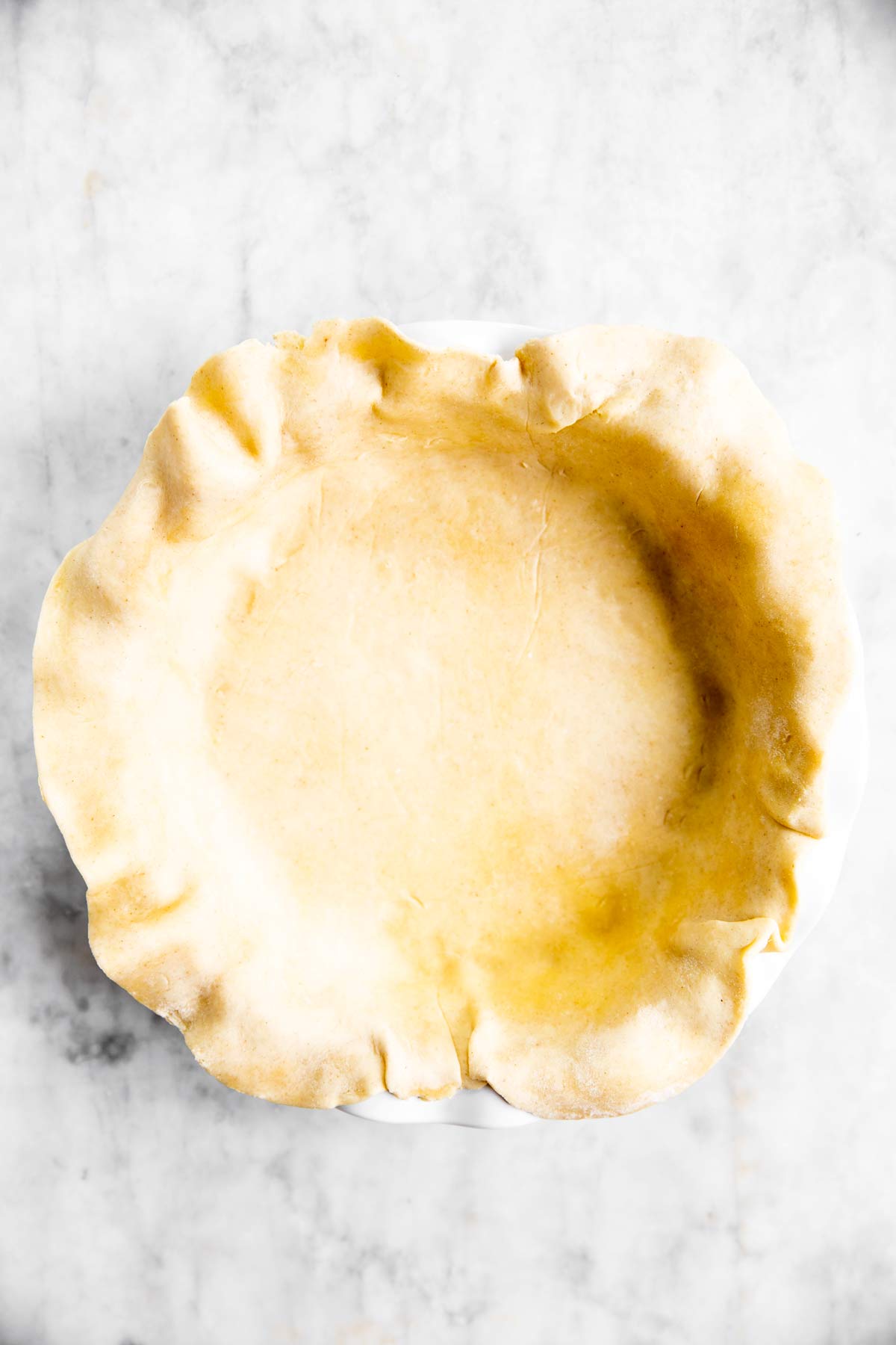 pie crust in pie dish