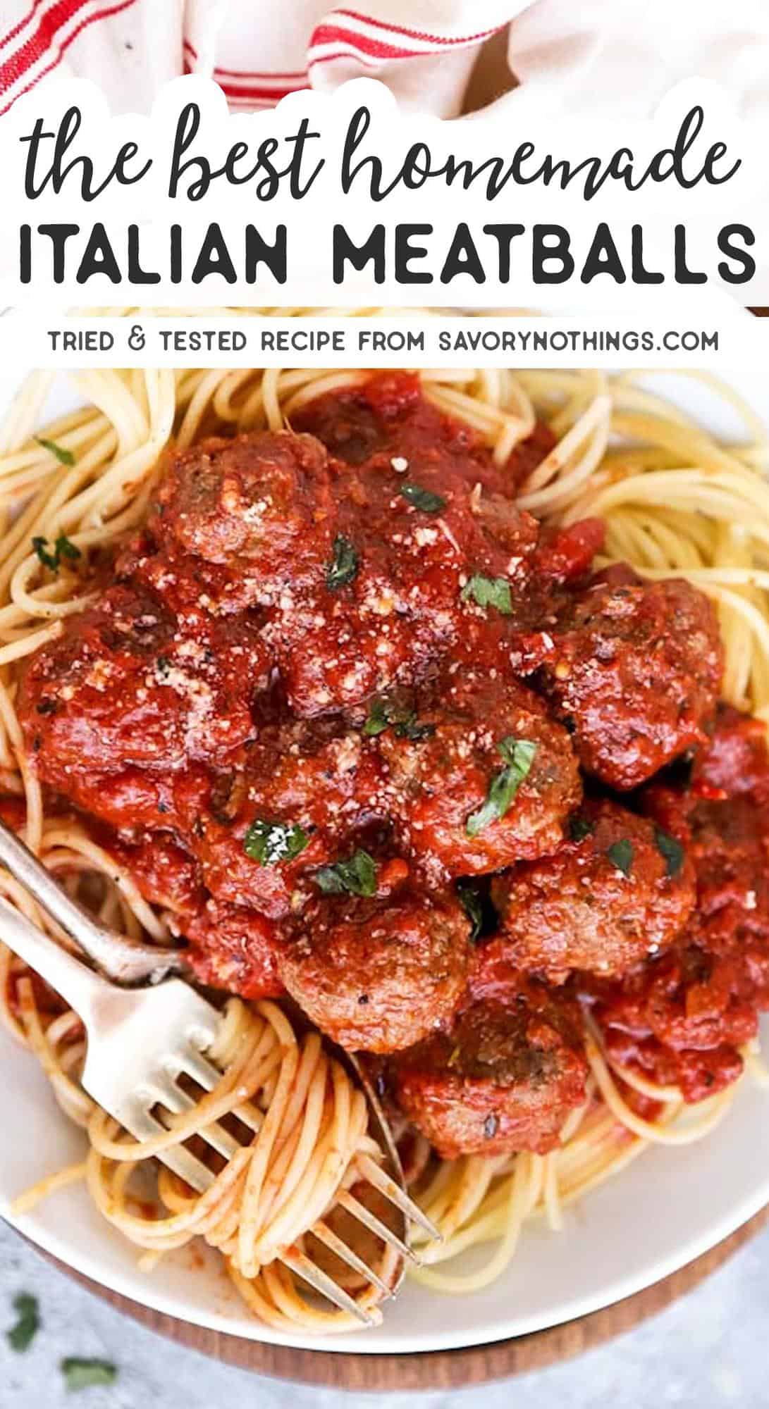 Easy Italian Meatballs Savory Nothings