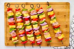 uncooked kabobs