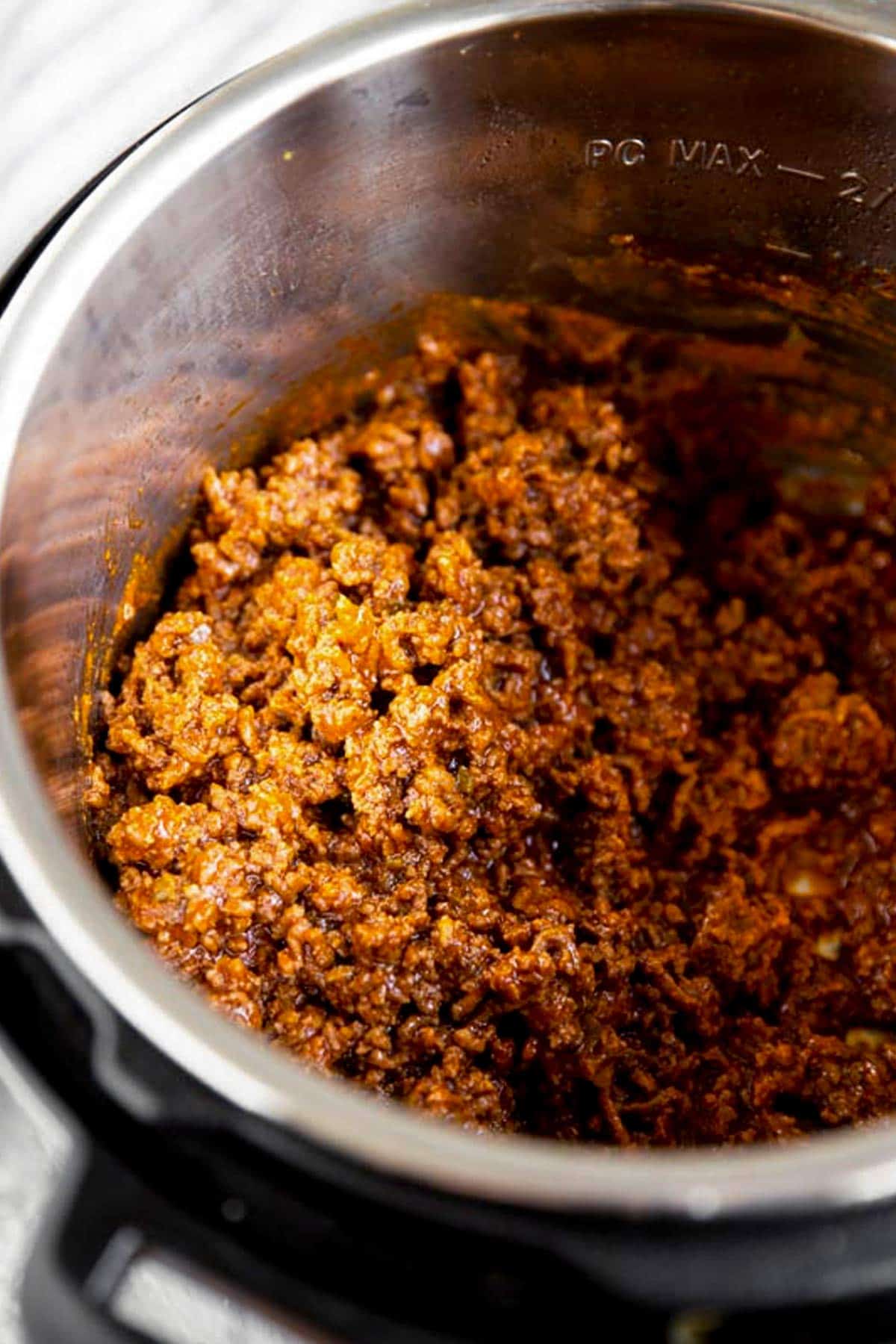 sloppy Joe filling in instant pot