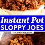 Instant Pot Sloppy Joes Image Pin