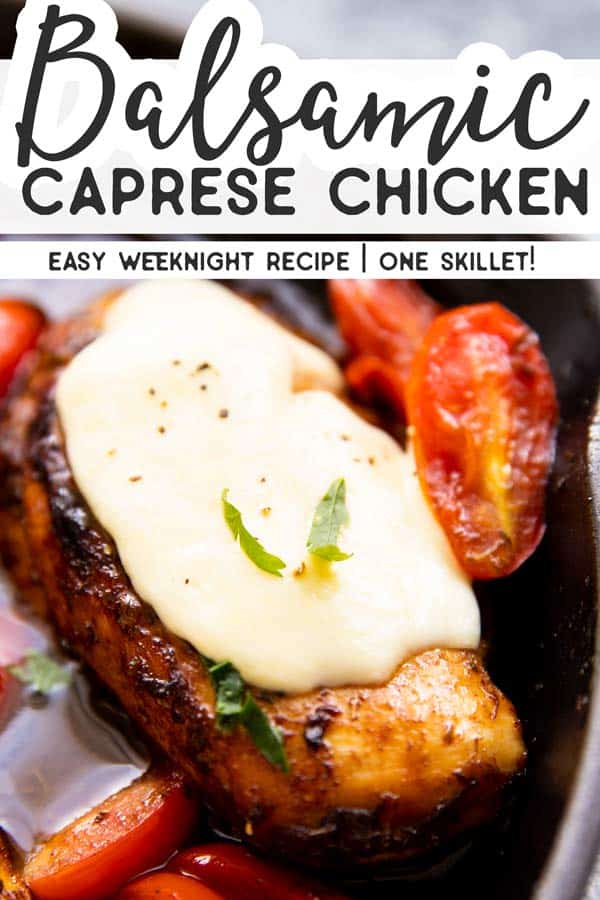 Balsamic Glazed Caprese Chicken Pin 1