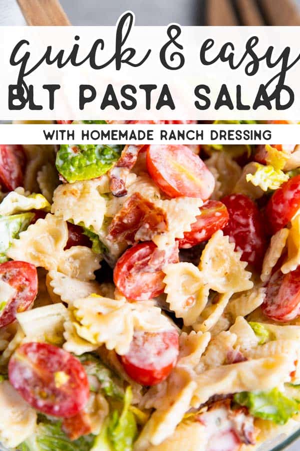 BLT Pasta Salad Pin 1