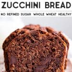 Healthy Double Chocolate Zucchini Bread Pin 2