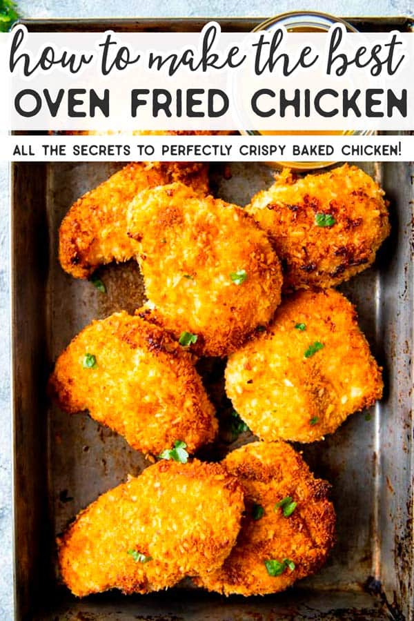 How to Make Oven Fried Chicken Pin 1