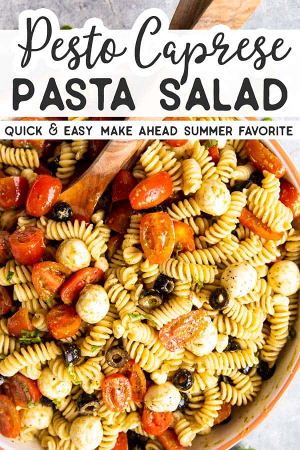 Pesto Pasta Salad Pin 1