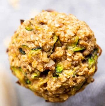 top down close up photography of zucchini oatmeal cookies