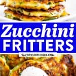 Zucchini Fritters Image Pin