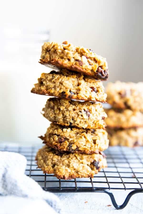 stack of healthy breakfast cookies