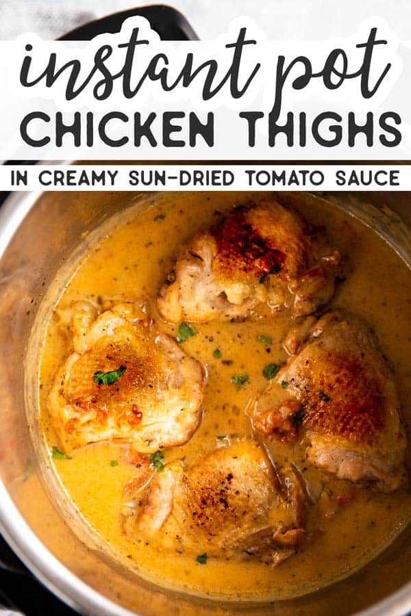 Instant Pot Tuscan Chicken Thighs Pin 2