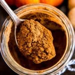 spoonful of pumpkin spice mix