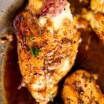 stuffed caprese chicken in balsamic glaze