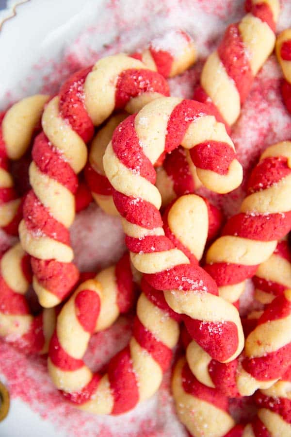 pile of candy cane cookies