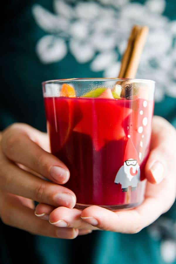 Warm Crockpot Christmas Punch - Savory Nothings