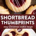 Shortbread Thumbprint Cookies Pin 1