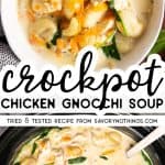 Crockpot Chicken Gnocchi Soup Image Pin