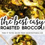 Roasted Broccoli Image Pin
