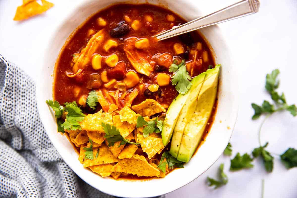 Crockpot Chicken Taco Soup-image