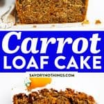 Carrot Cake Loaf Image Pin 1