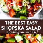 Shopska Salad Image Pin