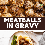 Meatballs and Gravy Image Pin