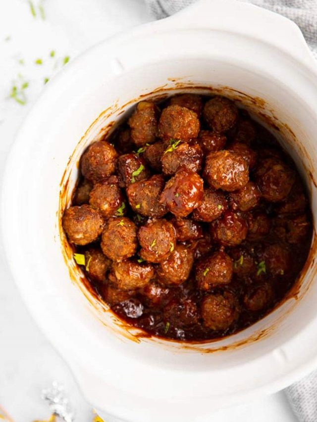 Crockpot BBQ Meatballs