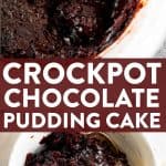 Slow Cooker Chocolate Pudding Cake Pin 1