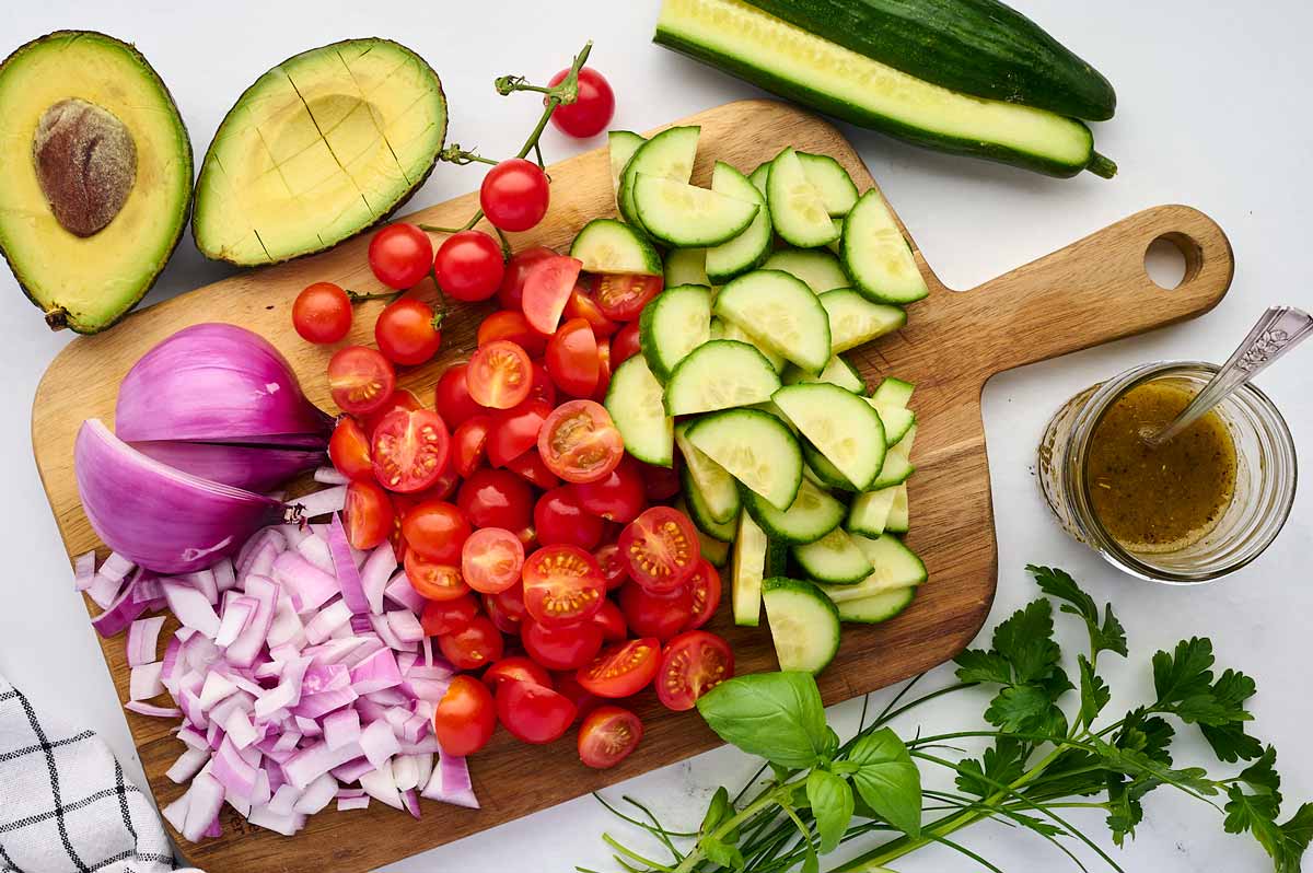 ingredients for salad