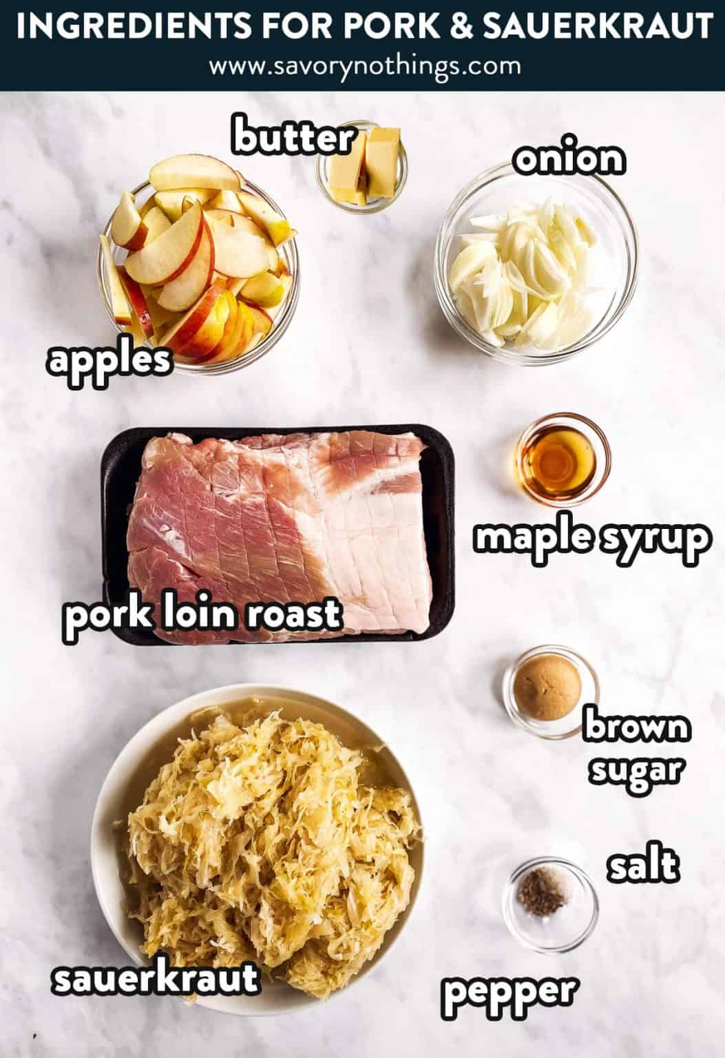 Pork Roast and Sauerkraut Recipe Savory Nothings