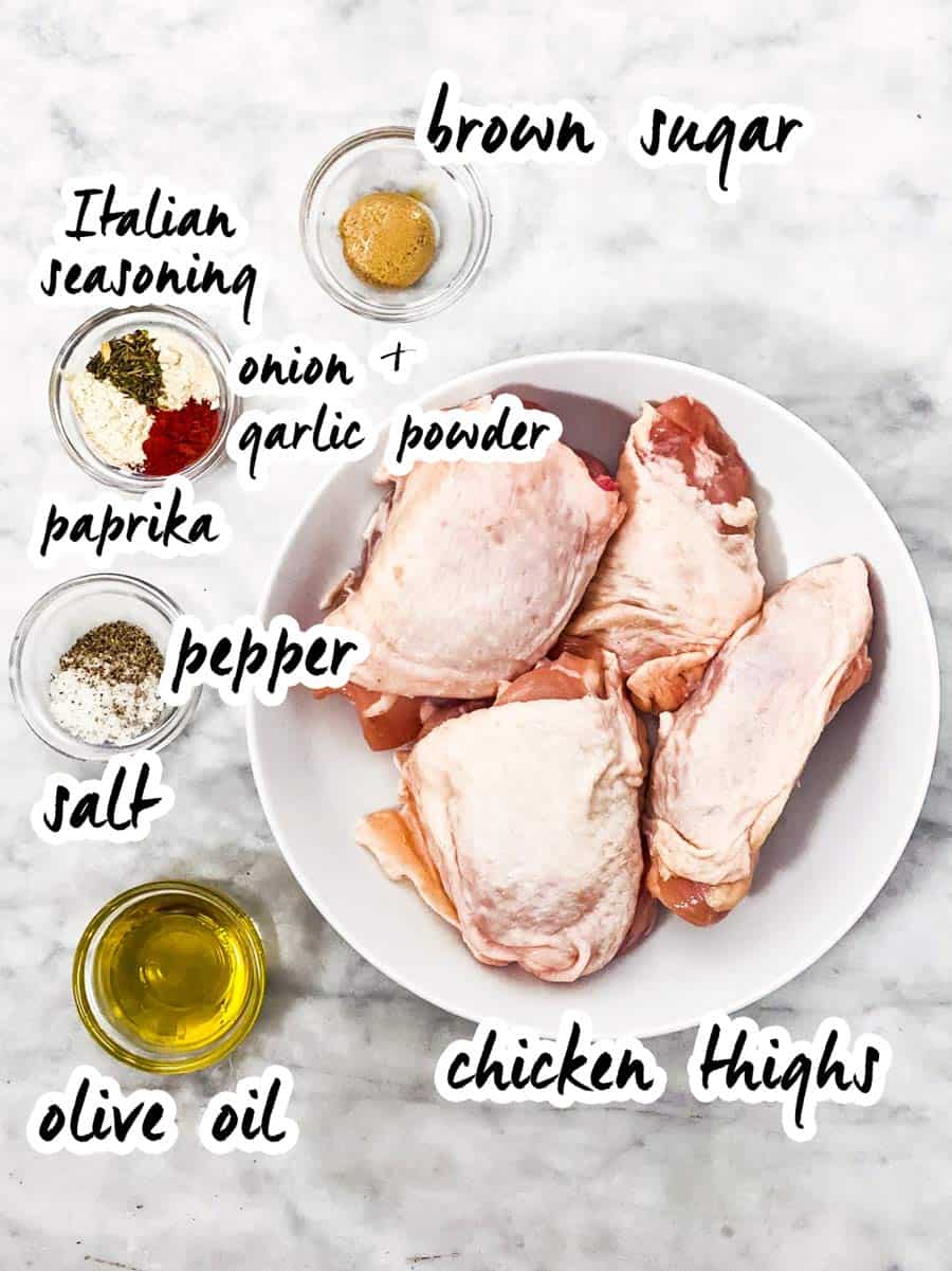 ingredients for air fryer chicken thighs