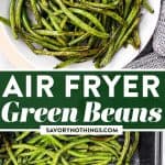 Air Fryer Green Beans Image Pin