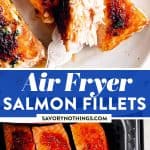 Air Fryer Salmon Image Pin