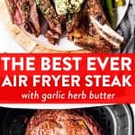 Air Fryer Steak Image Pin