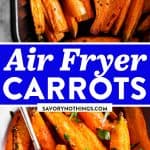 Air Fryer Carrots Image Pin