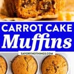 Carrot Muffins Image Pin