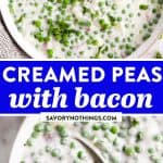 Creamed Peas Image Pin