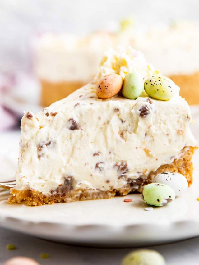 No Bake Easter Cheesecake