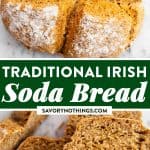 Traditional Irish Soda Bread Image Pin