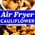 Air Fryer Cauliflower Image Pin 1