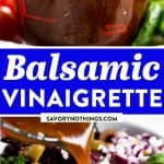 Balsamic Vinaigrette Dressing Image Pin